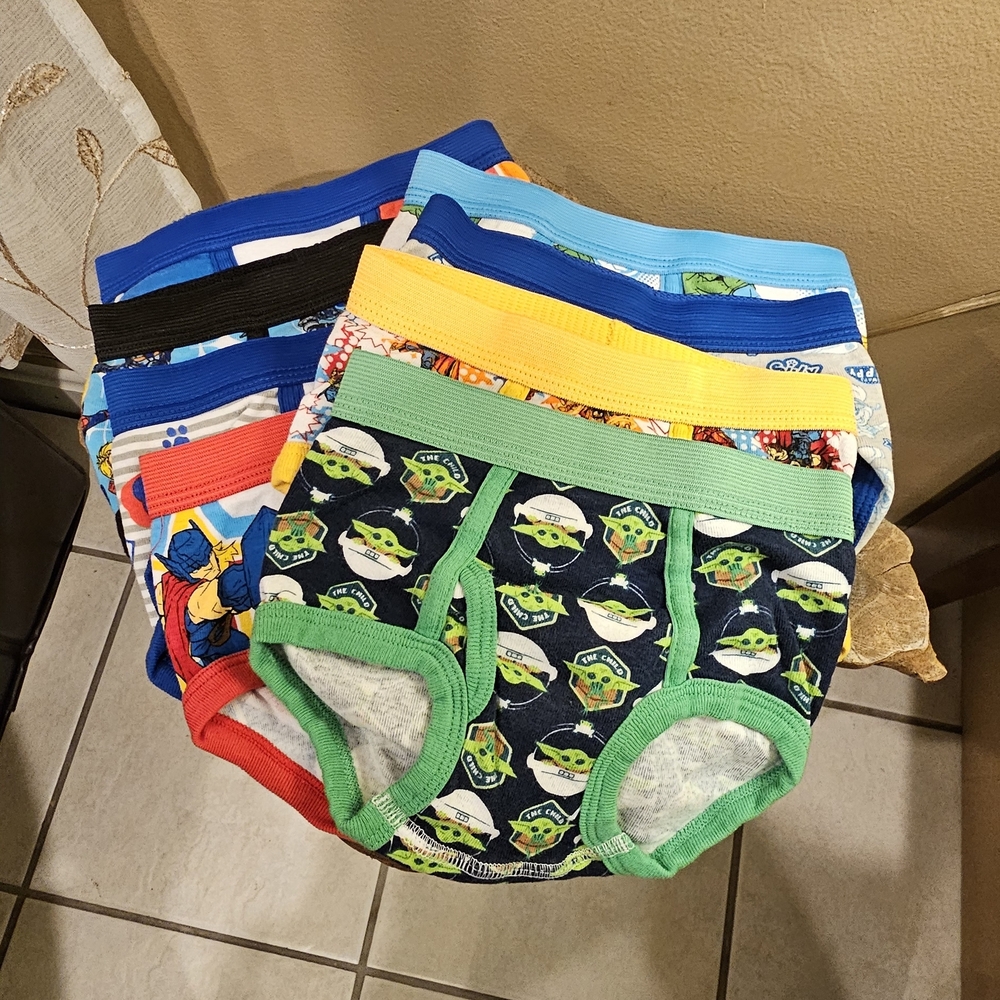 Kids Cartoon Character Underwear Set - Multicolor